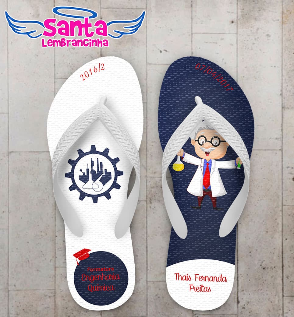 Chinelo Formatura Engenharia Química COD 3644