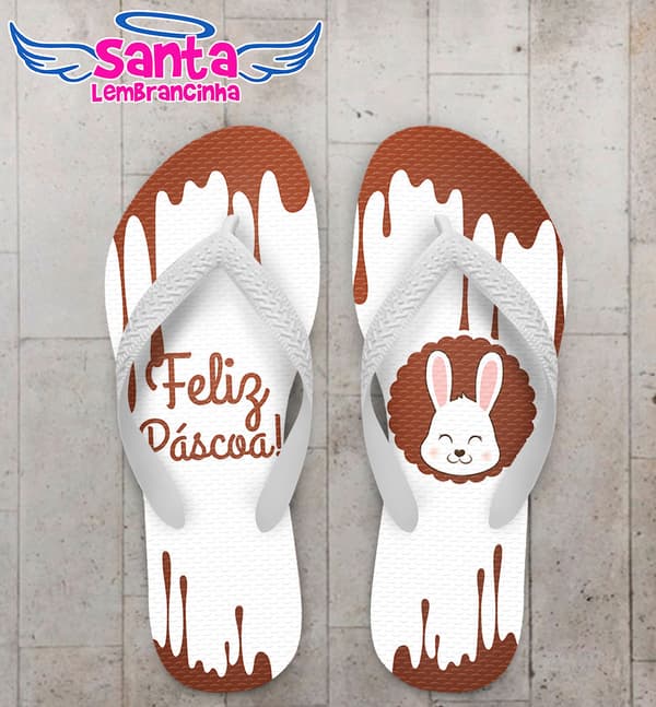 Chinelo Páscoa Chocolate COD 3725