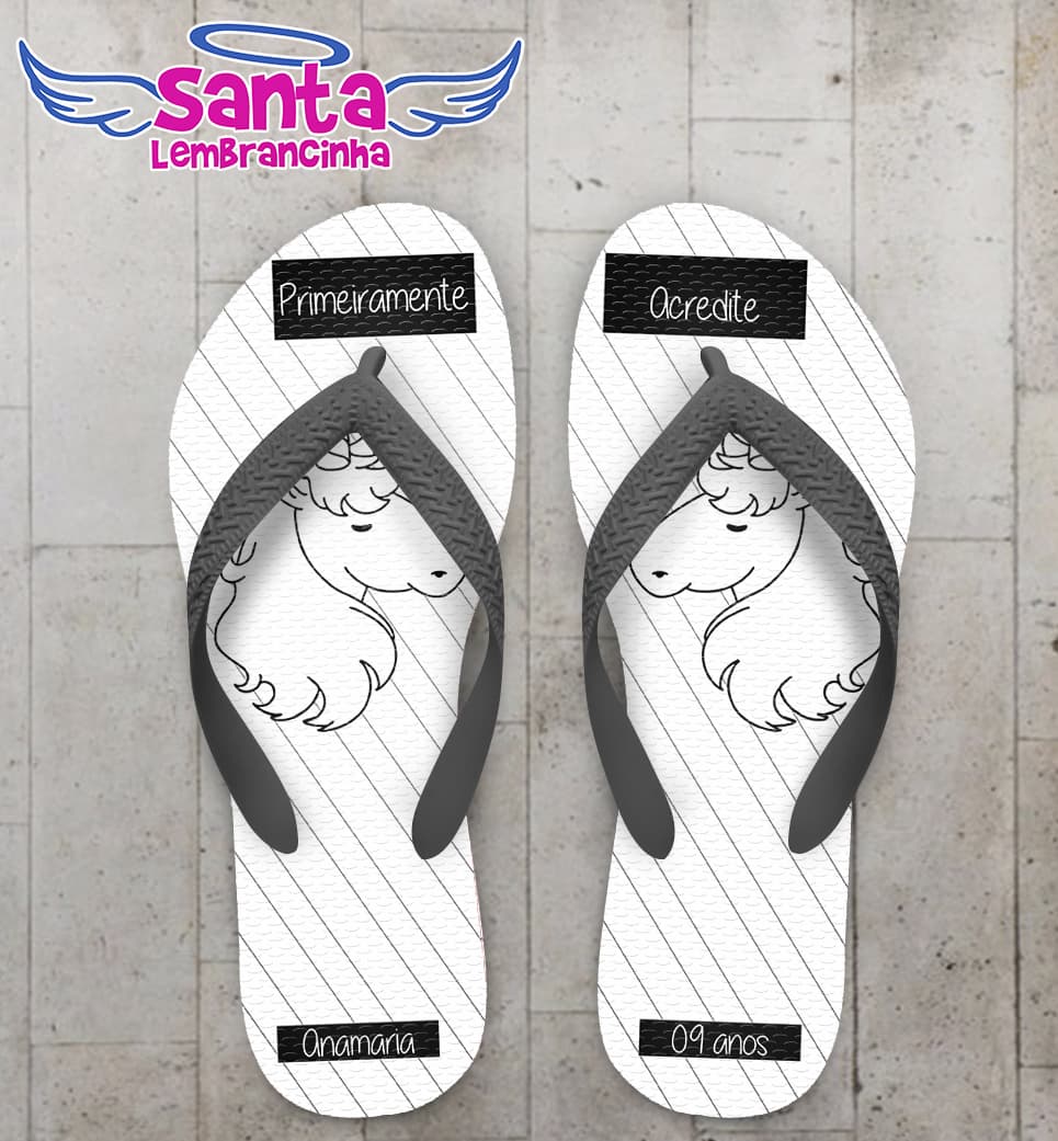 Chinelo Infantil Unicórnio, Meninos COD 3699