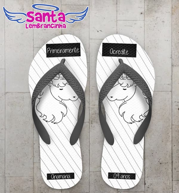 Chinelo Infantil Unicórnio, Meninos COD 3699