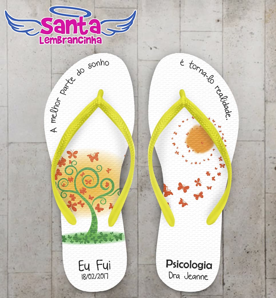 Chinelo Formatura Psicologia Árvore COD 3625