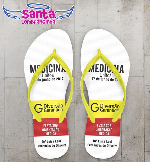 Chinelo Formatura Medicina, Bula COD 3661