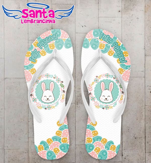 Chinelo Páscoa, Coelhinho da pascoa COD 3719