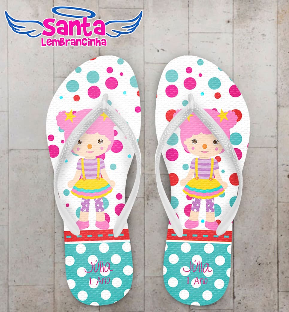 Chinelo Personalizado Palhaço feminino COD 3756