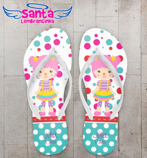 Chinelo Personalizado Palhaço feminino COD 3756