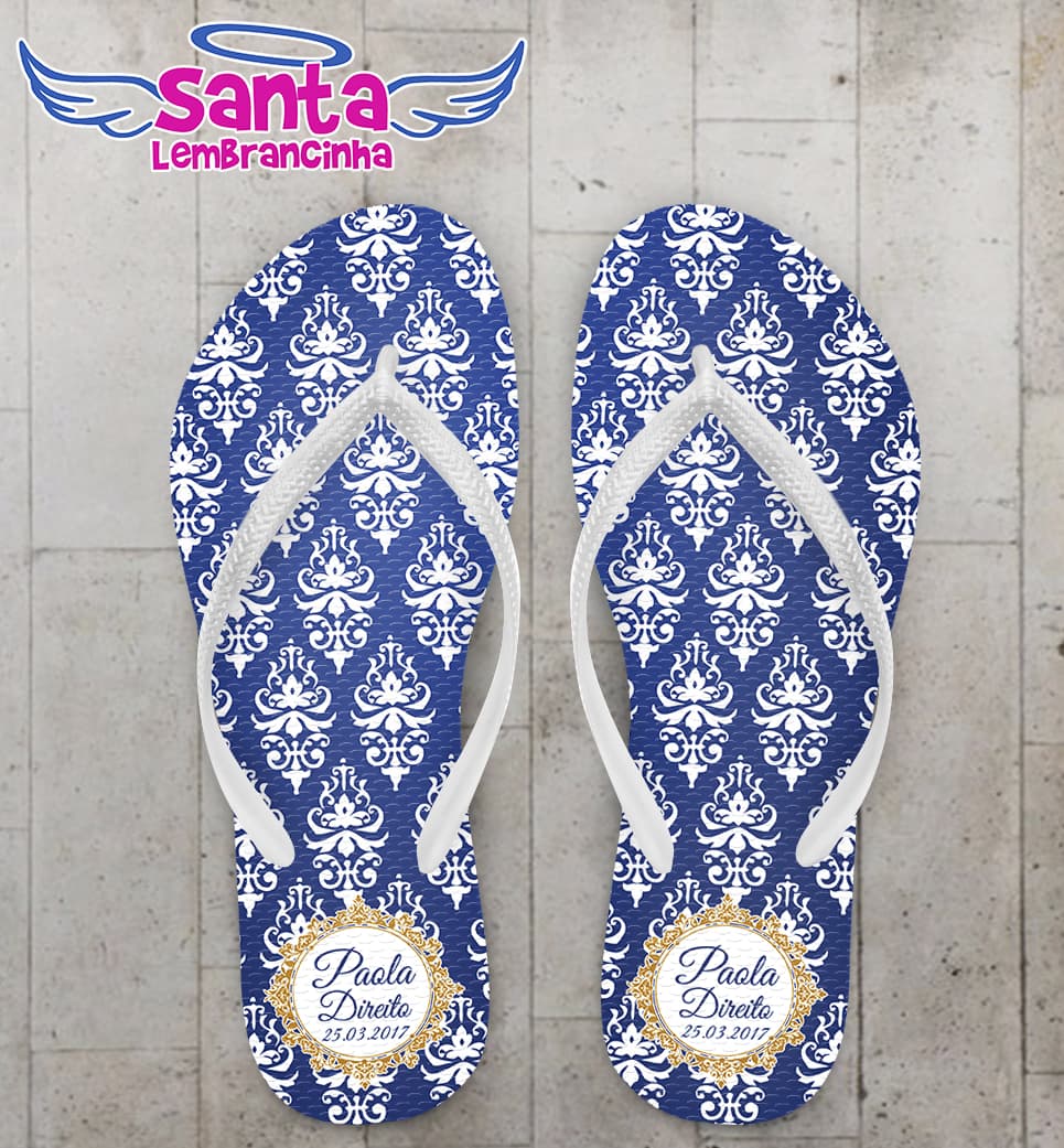Chinelo Formatura Direito Azul COD 3623