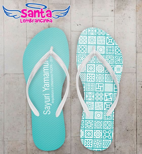 Chinelo Formatura Arquitetura Azulejos COD 3631