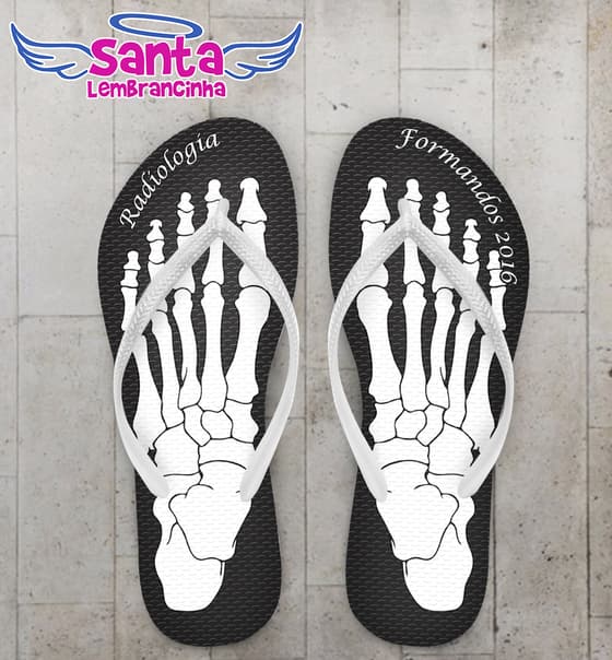 Chinelo Formatura Radiologia Ossos COD 3658