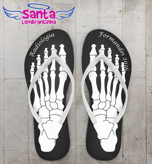 Chinelo Formatura Radiologia Ossos COD 3658
