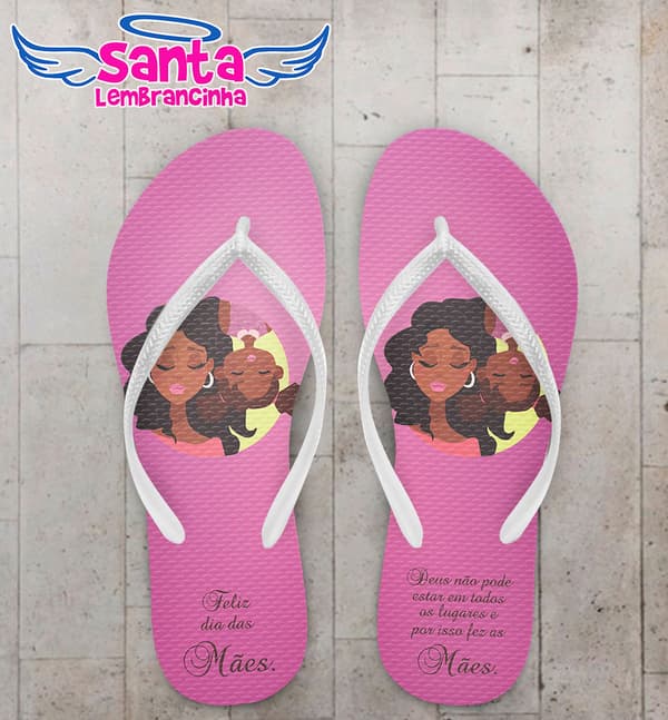 Chinelo Dia das Mães Rosa COD 3600