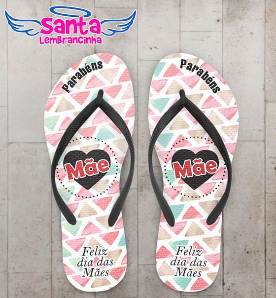 Chinelo Dia das Mães Formas, Coração COD 3676