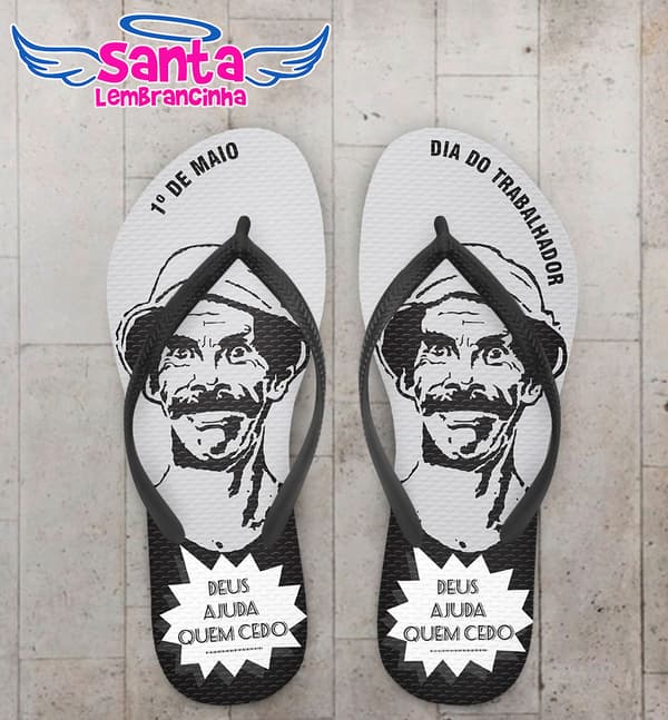 Chinelo Dia do Trabalhador Seu Madruga COD 3745