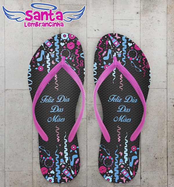 Chinelo Dia das Mães Festa COD 3614
