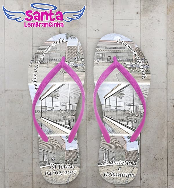 Chinelo Formatura Arquitetura Projeto COD 3652
