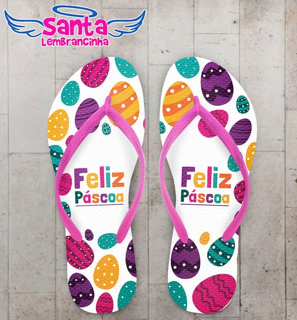 Chinelo Páscoa Ovos de Pascoa COD 3729