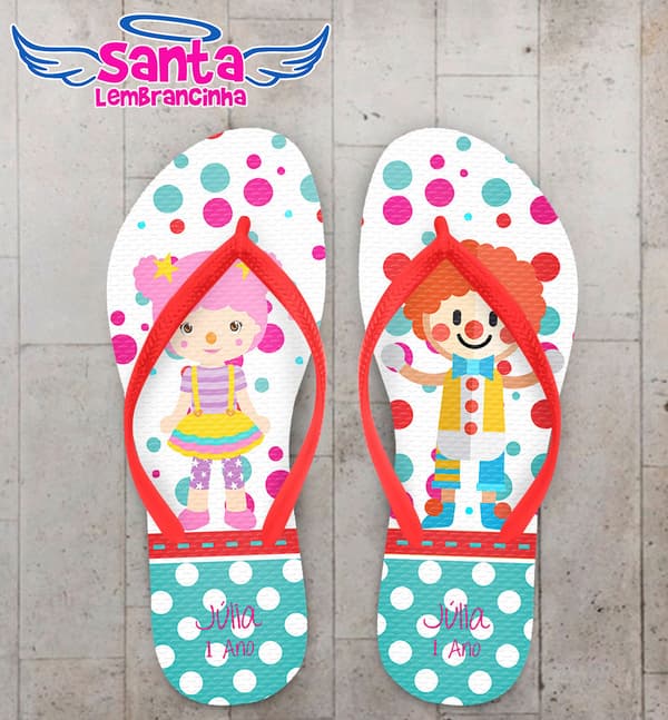Chinelo Infantil Circo, Palhacinha COD 3702