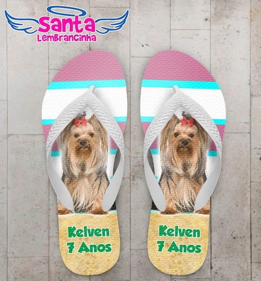 Chinelo Infantil Festa Cachorro COD 3964