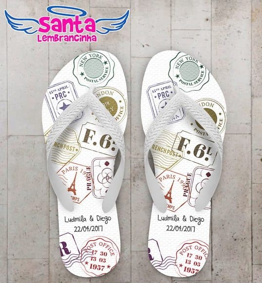 Chinelo Casamento Viagem COD 3968