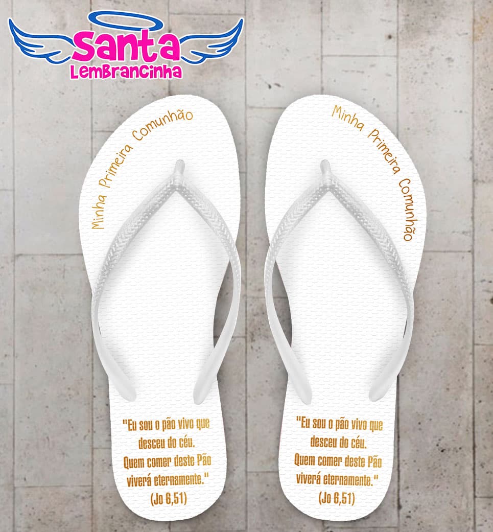 Chinelo Primeira Comunhão COD 4073