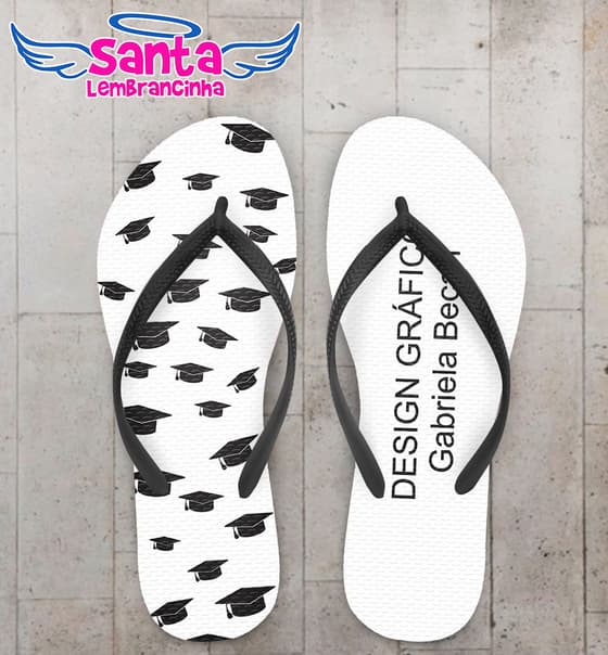Chinelo Formatura Design Gráfico COD 4009