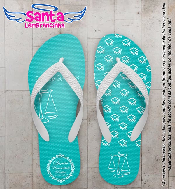Chinelo Formatura Direito, Tiffany COD 4018
