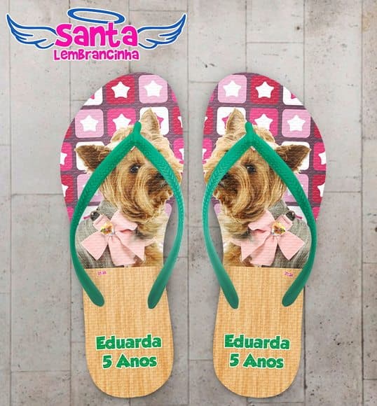 Chinelo Infantil Cachorro Estrelas COD 4000