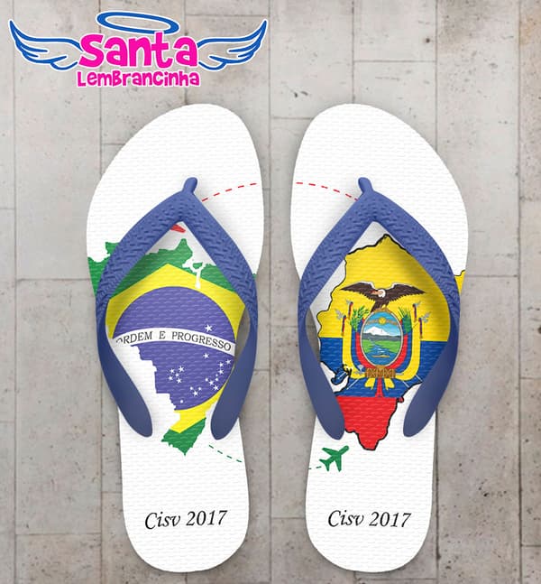 Chinelo Casamento Exterior, Brasil e Equador COD 4054