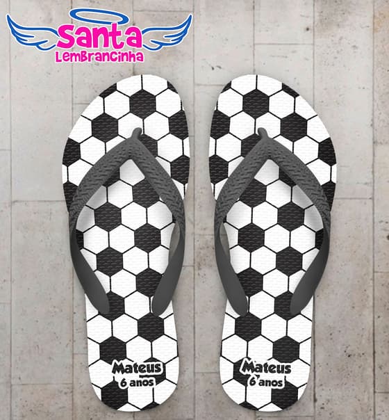 Chinelo Infantil Bola de Futebol COD 3935