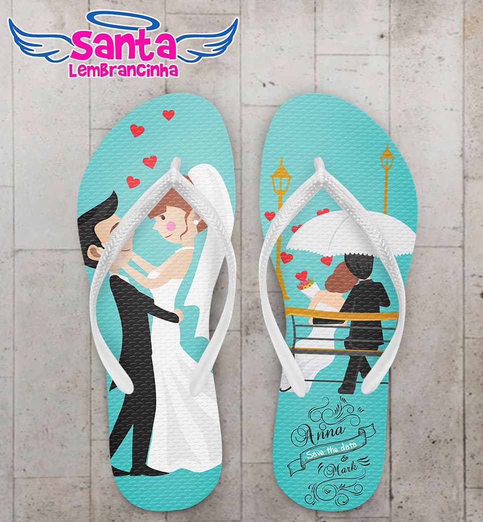 Chinelo Casamento Noivos COD 3893