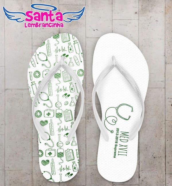 Chinelo Formatura Medicina Verde COD 4025
