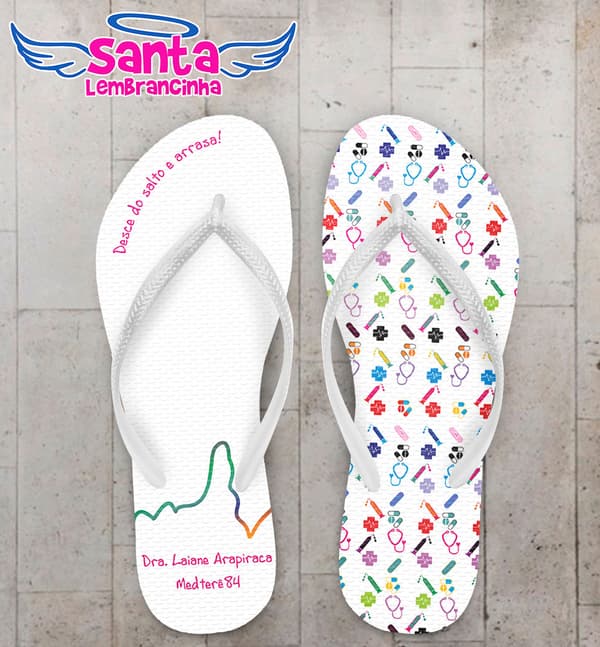 Chinelo Formatura Medicina, Icones Médico COD 4028