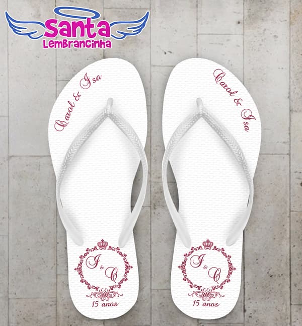 Chinelo 15 Anos Debutante Marsala COD 4040