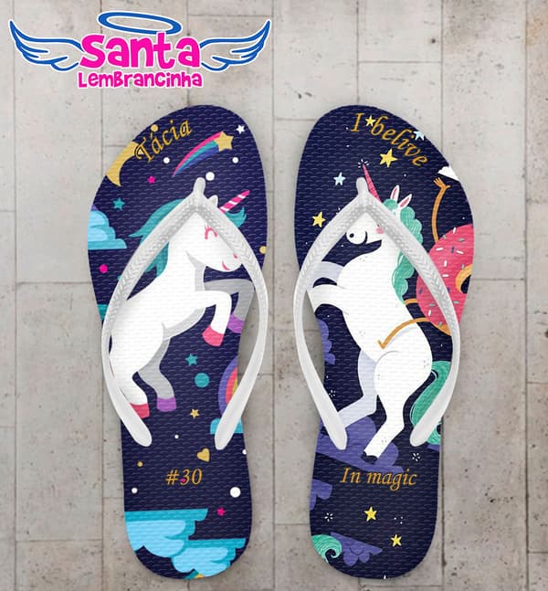 Chinelo Infantil Unicórnio COD 4090