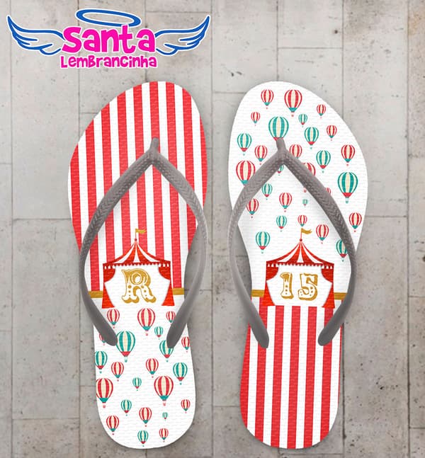 Chinelo 15 Anos Debutante Tema Circo COD 4038