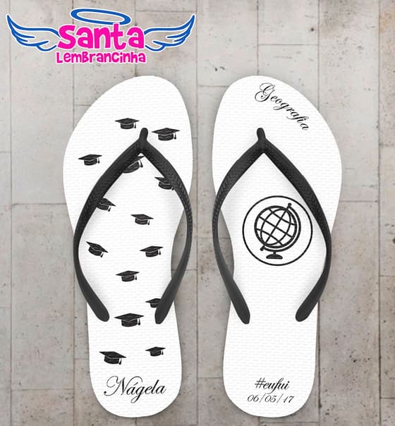 Chinelo Formatura Geografia COD 4020