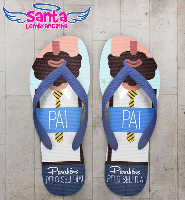 Chinelo Feliz Dia dos pais, Parabéns pelo seu dia COD 5074