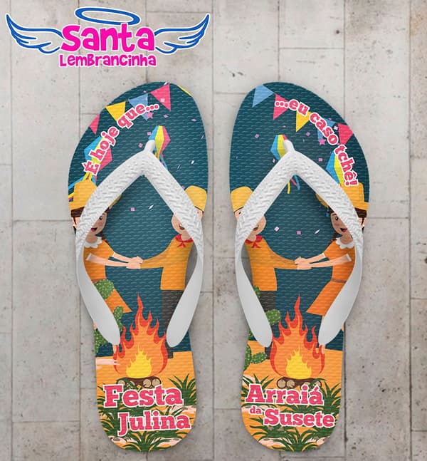 Chinelo Festa Julina Arraial COD 5040