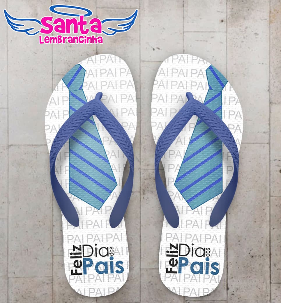 Chinelo Dia dos pais Personalizado, Gravata COD 5096