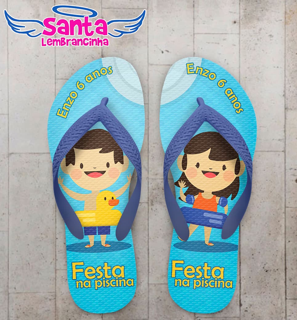 Chinelo Infantil Festa na Piscina COD 5132