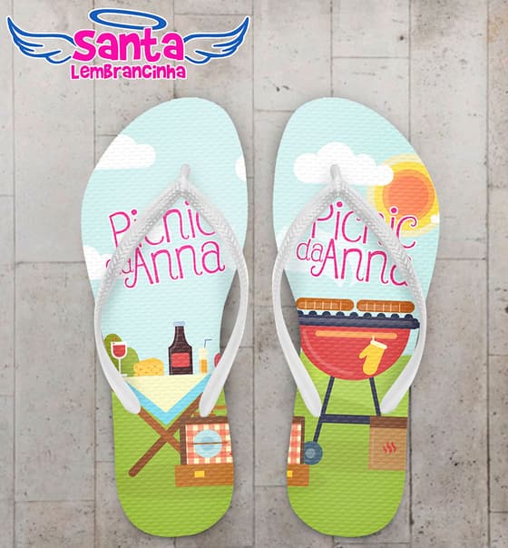 Chinelo Infantil Picnic Aniversário COD 5138