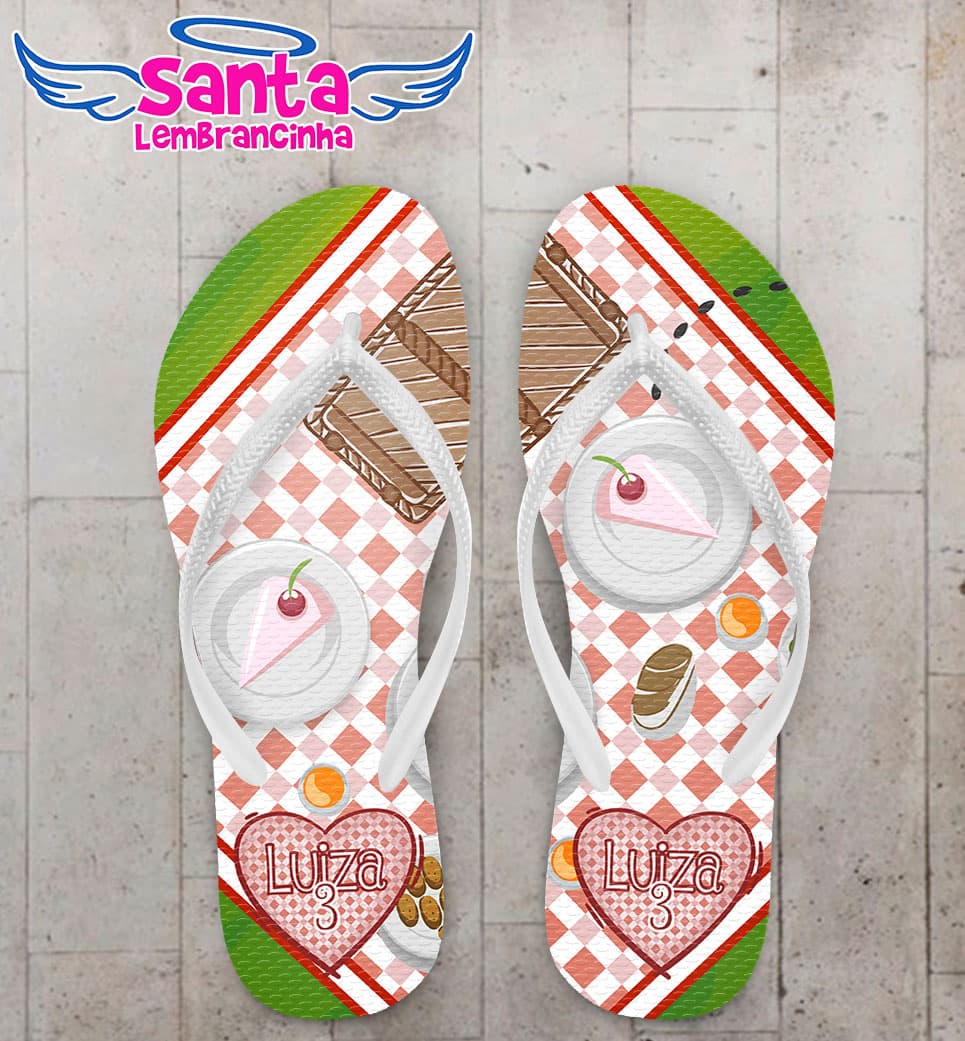 Chinelo Infantil Picnic Xadrez COD 5139