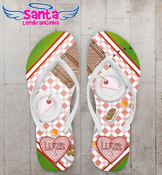 Chinelo Infantil Picnic Xadrez COD 5139