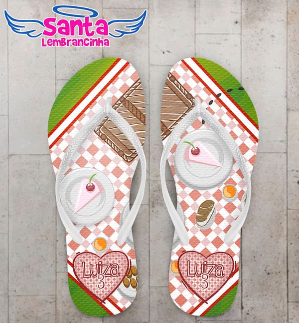 Chinelo Infantil Picnic Xadrez COD 5139