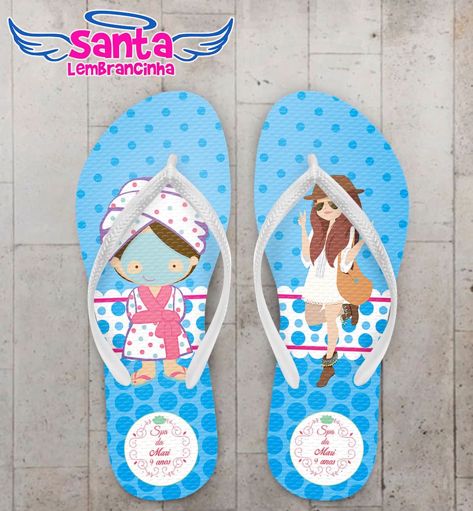 Chinelo Infantil Spa Aniversário COD 5135