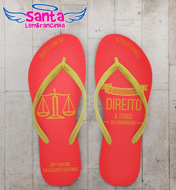 Chinelo Formatura Direito, Balanças COD 5149