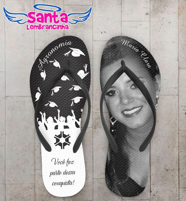 Chinelo Formatura Agronomia, Capelos COD 5146