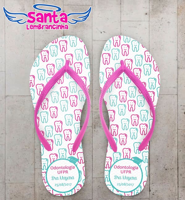 Chinelo Formatura Odontologia, Dentes COD 5147