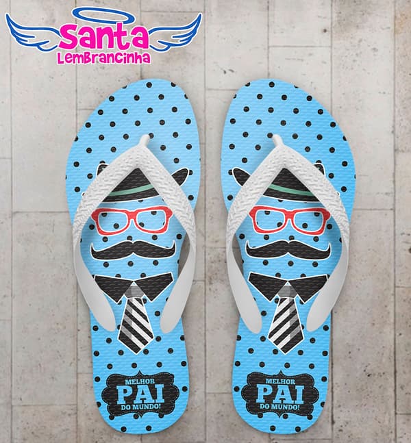 Chinelo Lembrancinha Dia dos pais, Bigode COD 5084