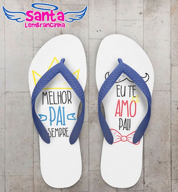 Chinelo Feliz Dia dos pais, Melhor pai do mundo COD 5061