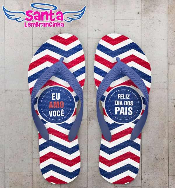 Chinelo Presente Dia dos pais, Eu te amo pai COD 5073